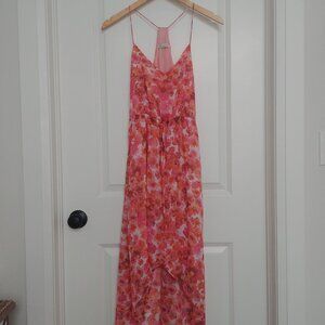 Free People Freebird pink floral dress size Small